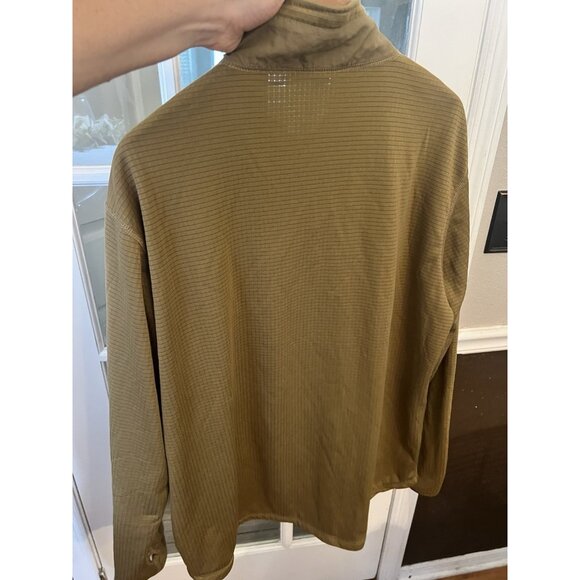 USMC Polartec FROG Grid Fleece 1/2 Zip Pullover Coyote Brown, Large.   Ff - Picture 10 of 10